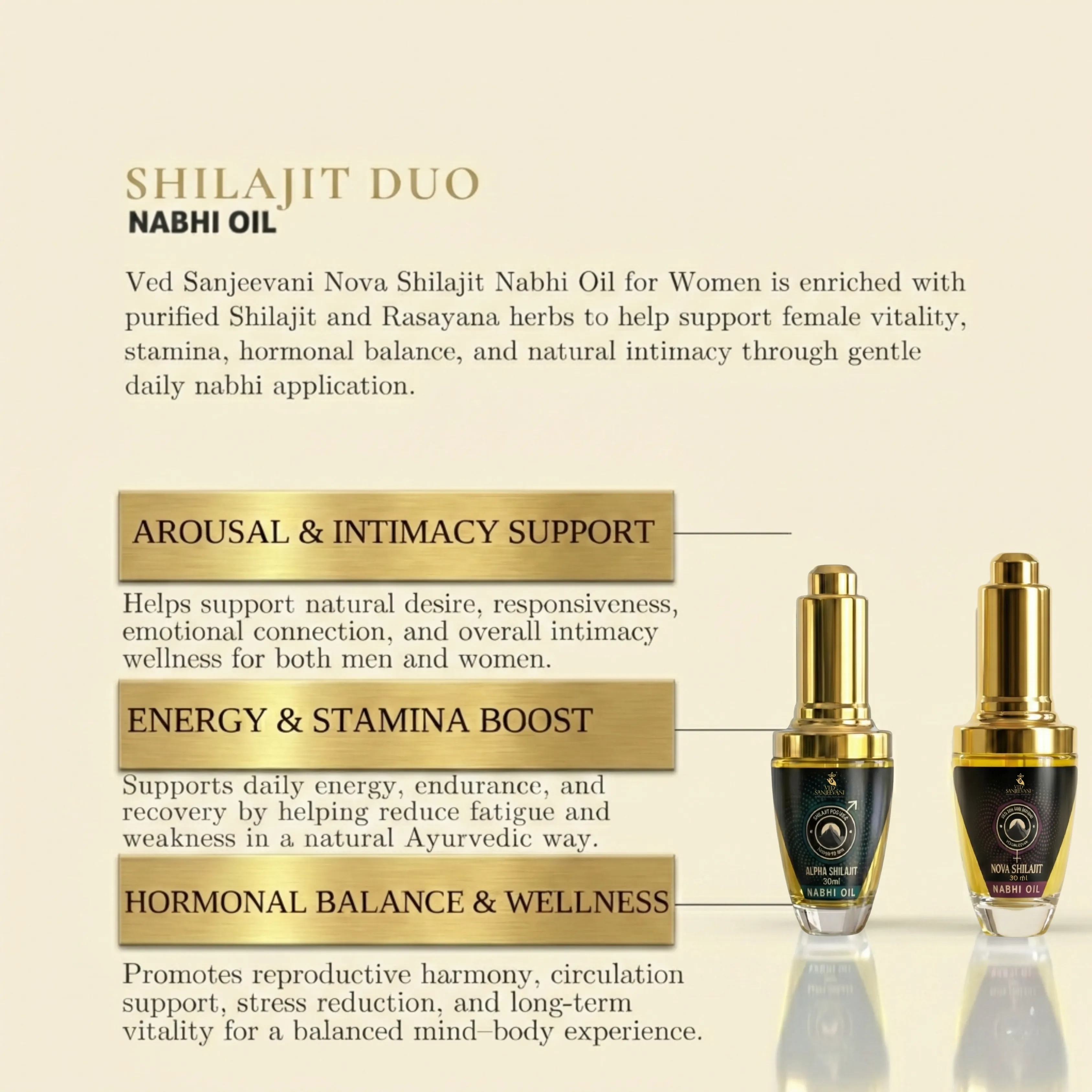 Shilajit Nabhi Oil DUO – Men & Women | Navel Oil Combo - Image 2