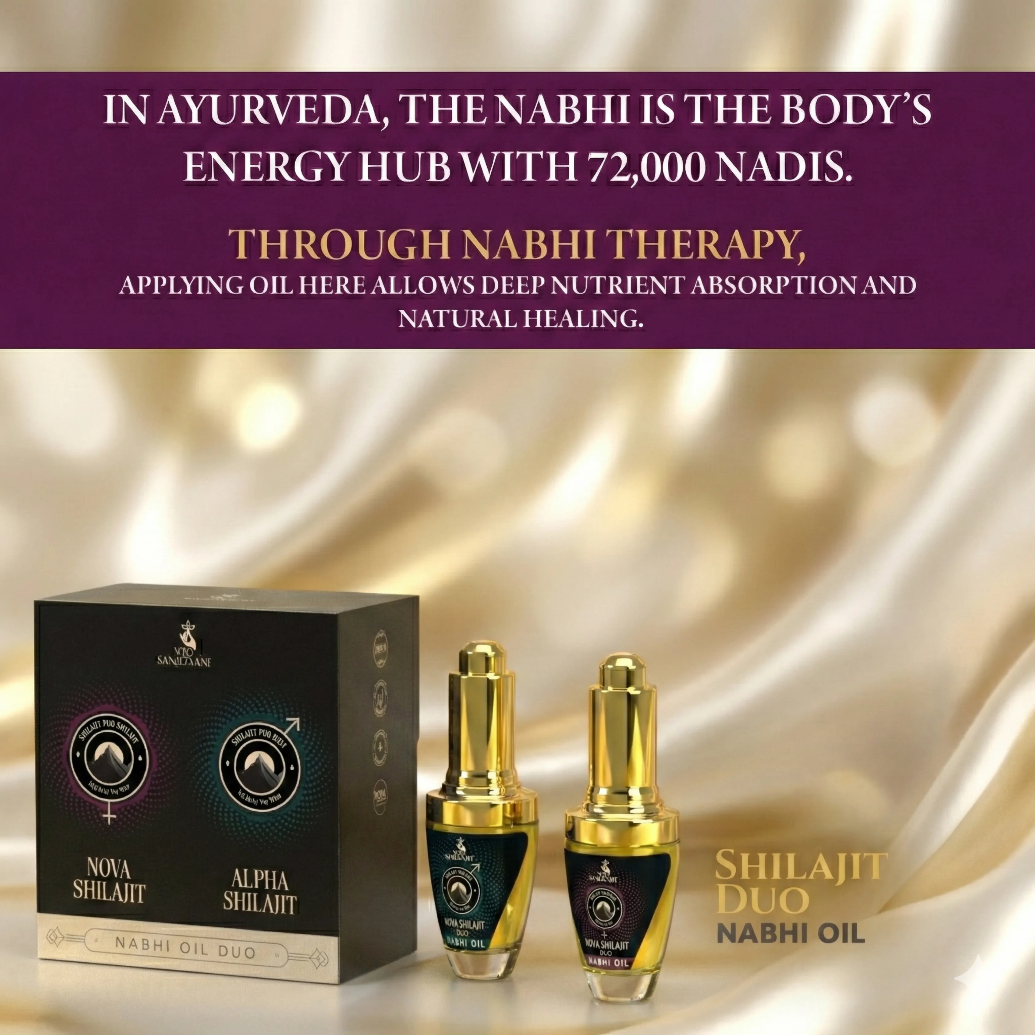 Shilajit Nabhi Oil DUO – Men & Women | Navel Oil Combo - Image 3