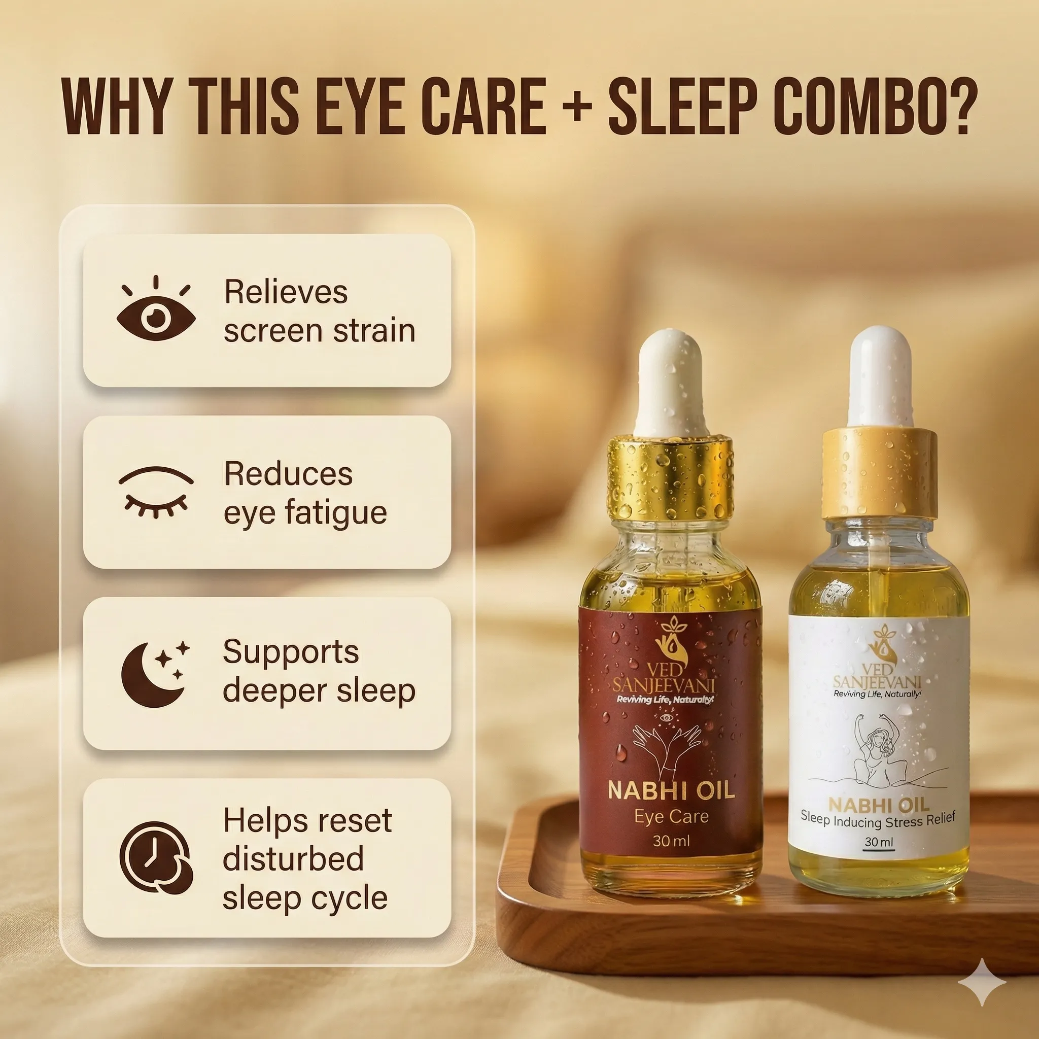 COMBO – Sleep Inducing & Eye Care Nabhi Oils - Image 2