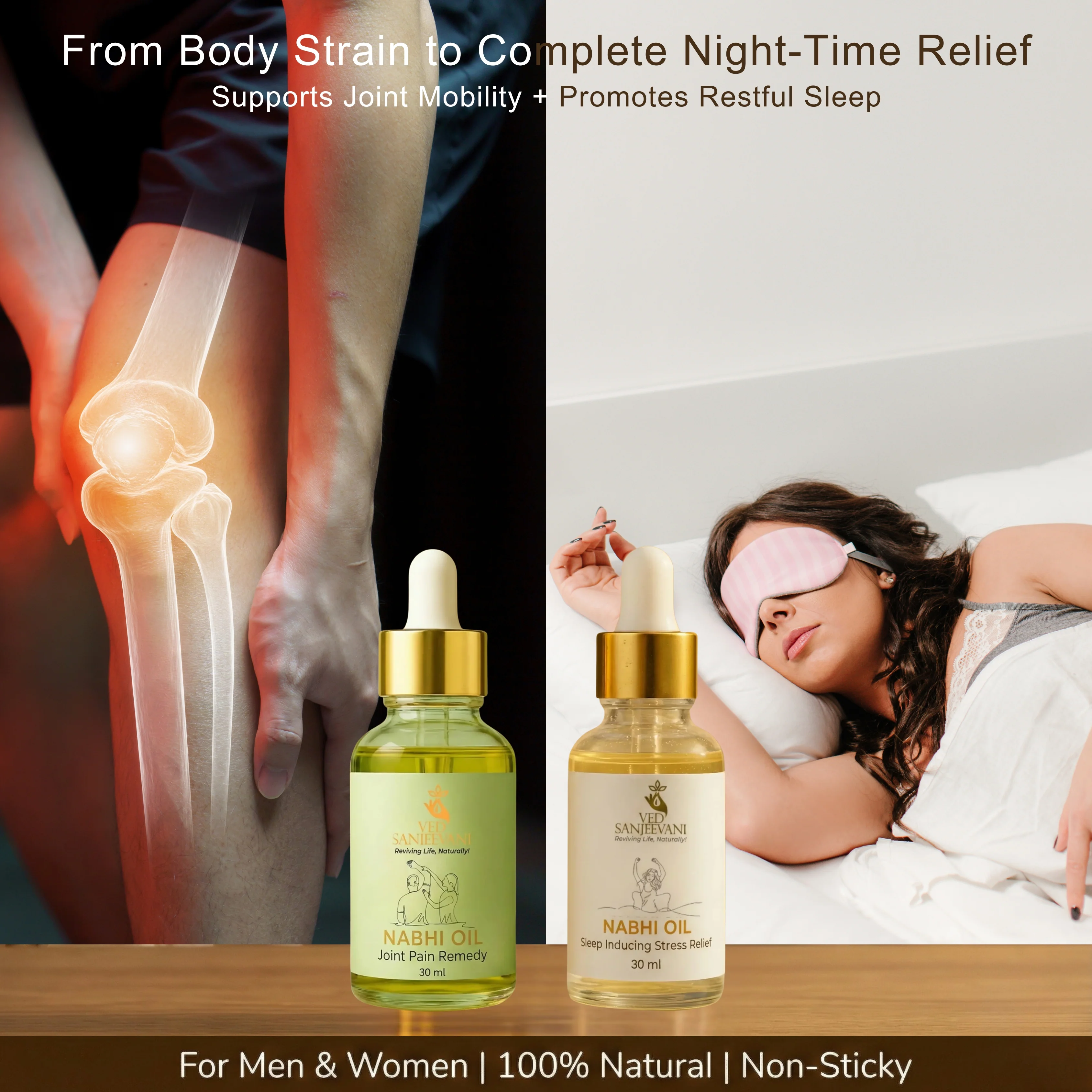 COMBO – Sleep Inducing & Joint Pain Relief Nabhi Oils - Image 2