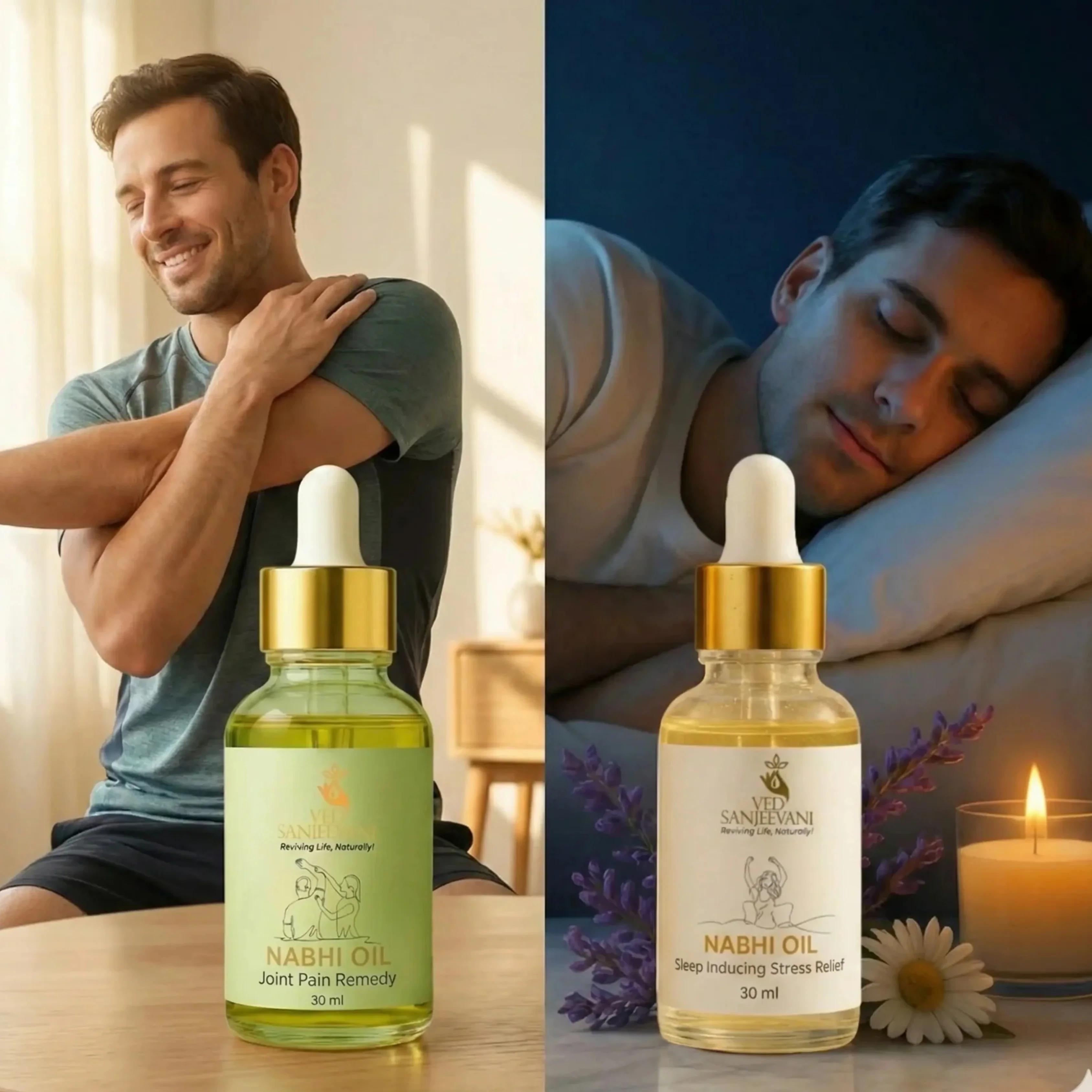 COMBO – Sleep Inducing & Joint Pain Relief Nabhi Oils - Image 3