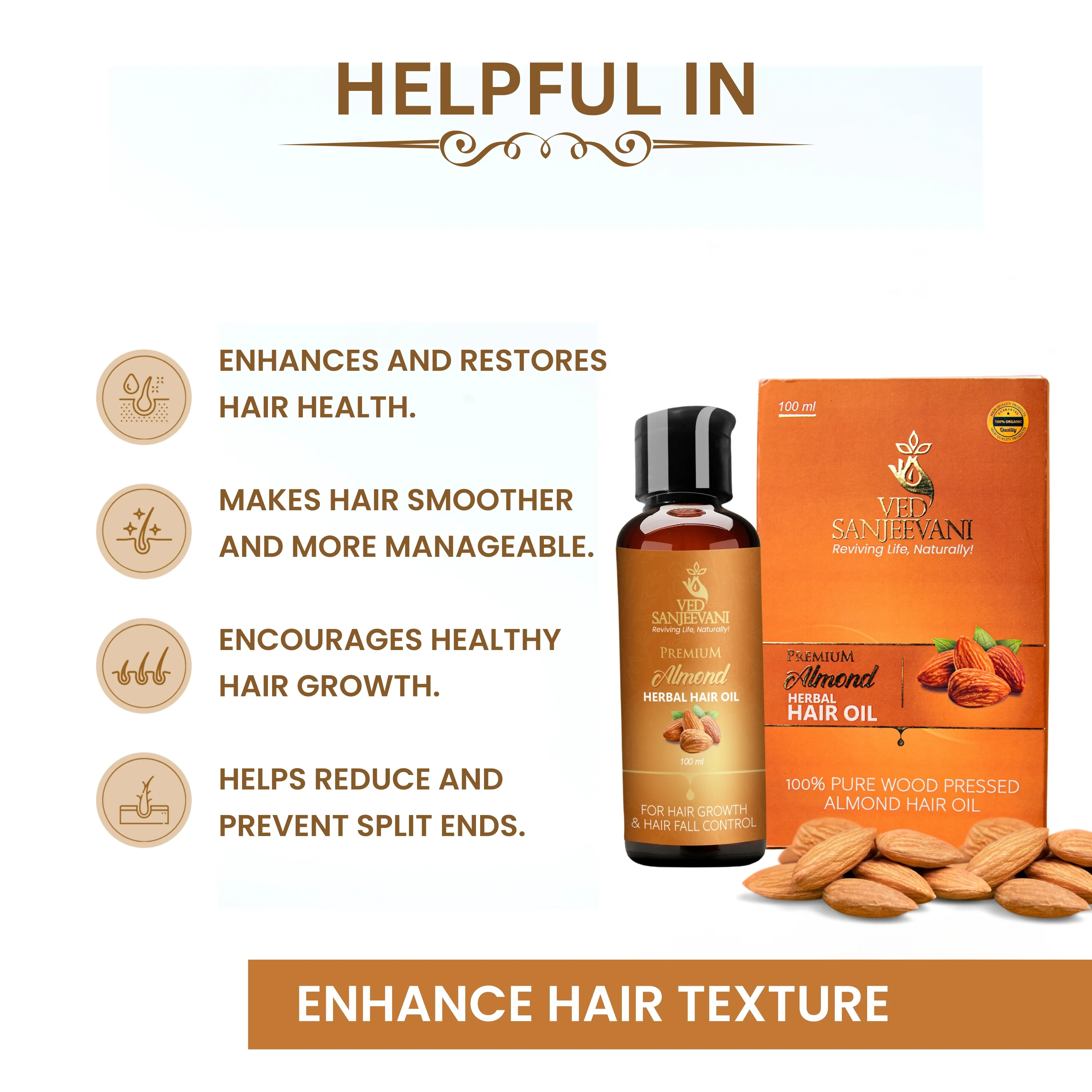 Premium Almond Herbal Hair Oil – Intense Nourishment - Image 6