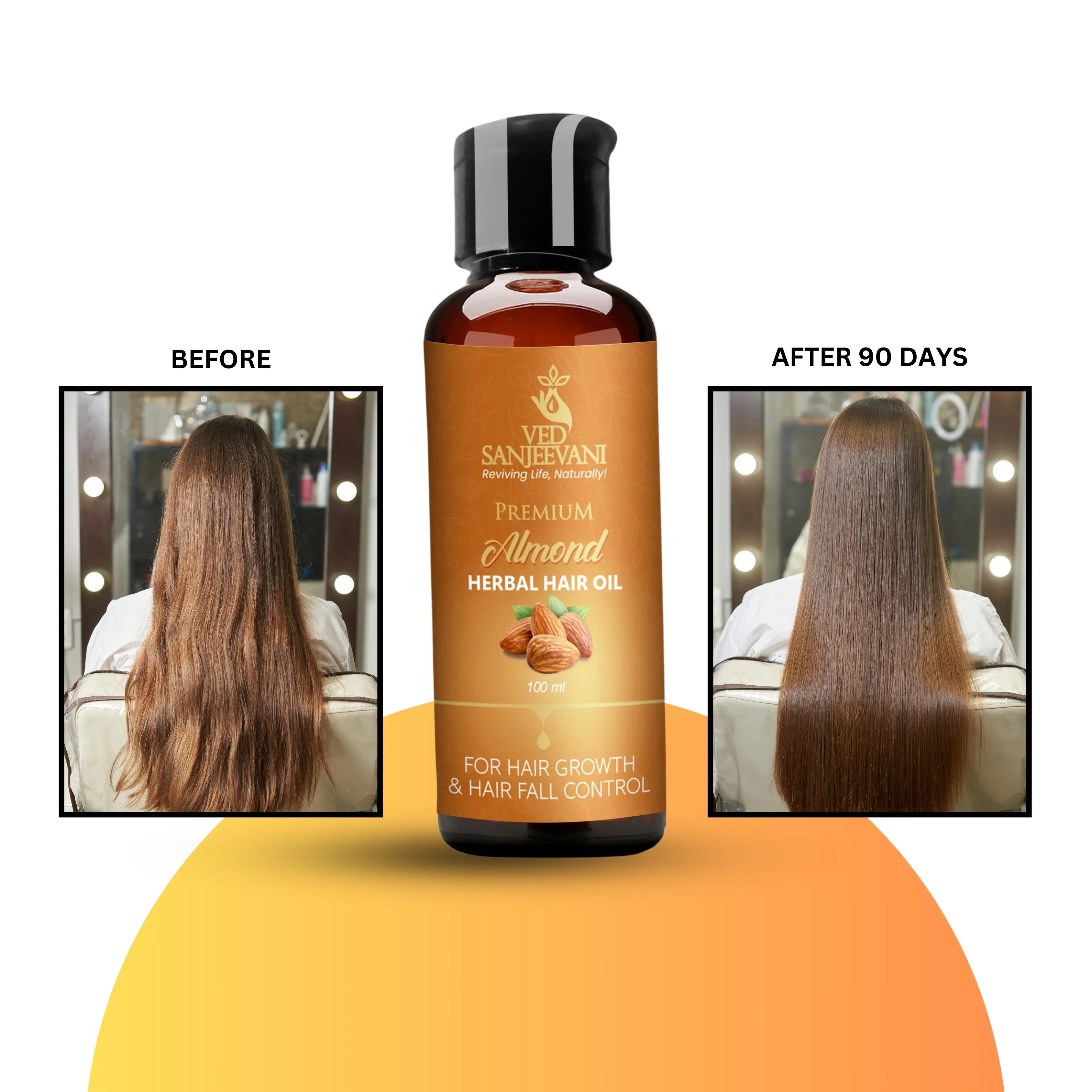 Premium Almond Herbal Hair Oil – Intense Nourishment - Image 7