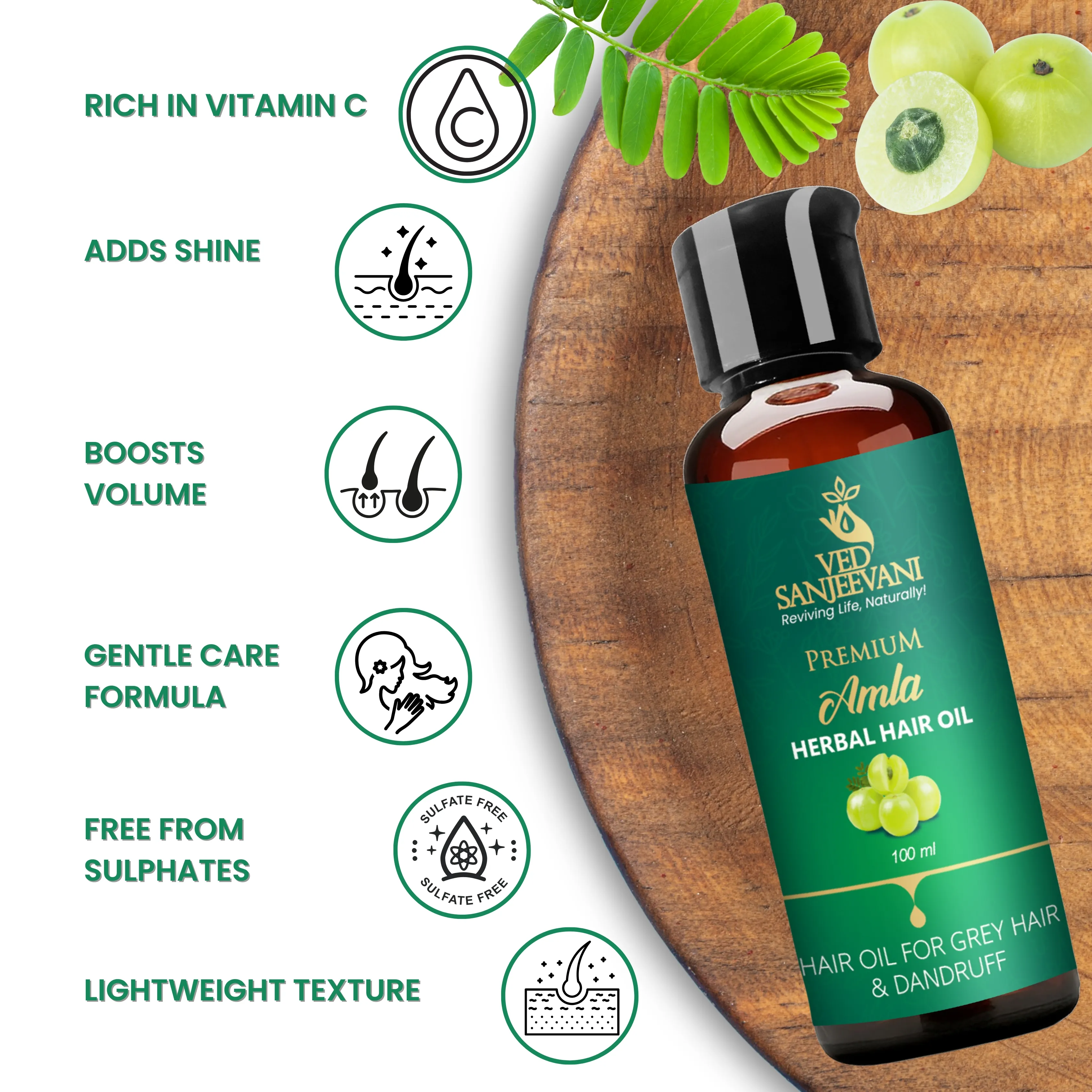 Amla Herbal Hair Oil for Hair Growth & Fall Control - Image 2