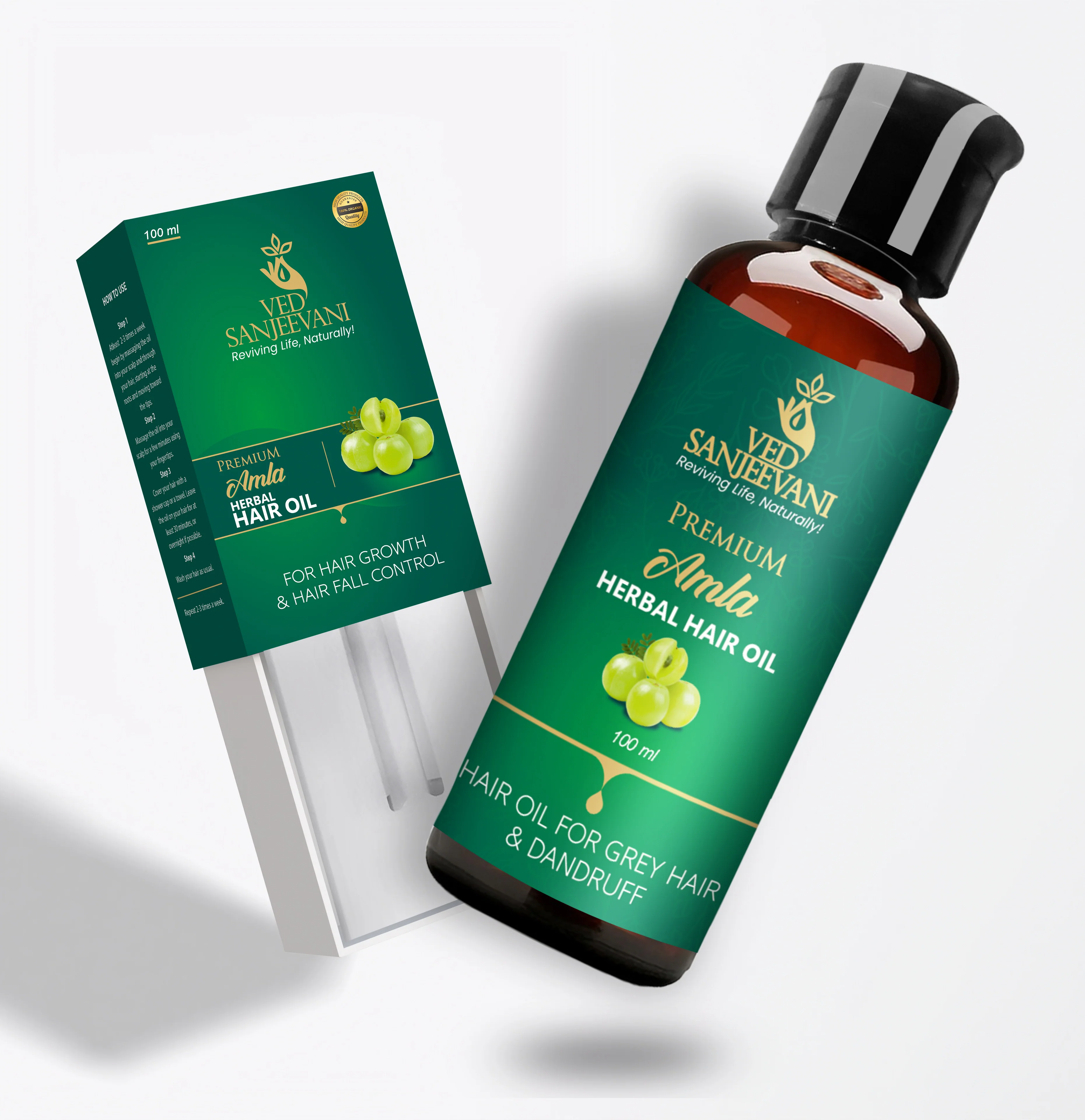 Amla Herbal Hair Oil for Hair Growth & Fall Control - Image 8
