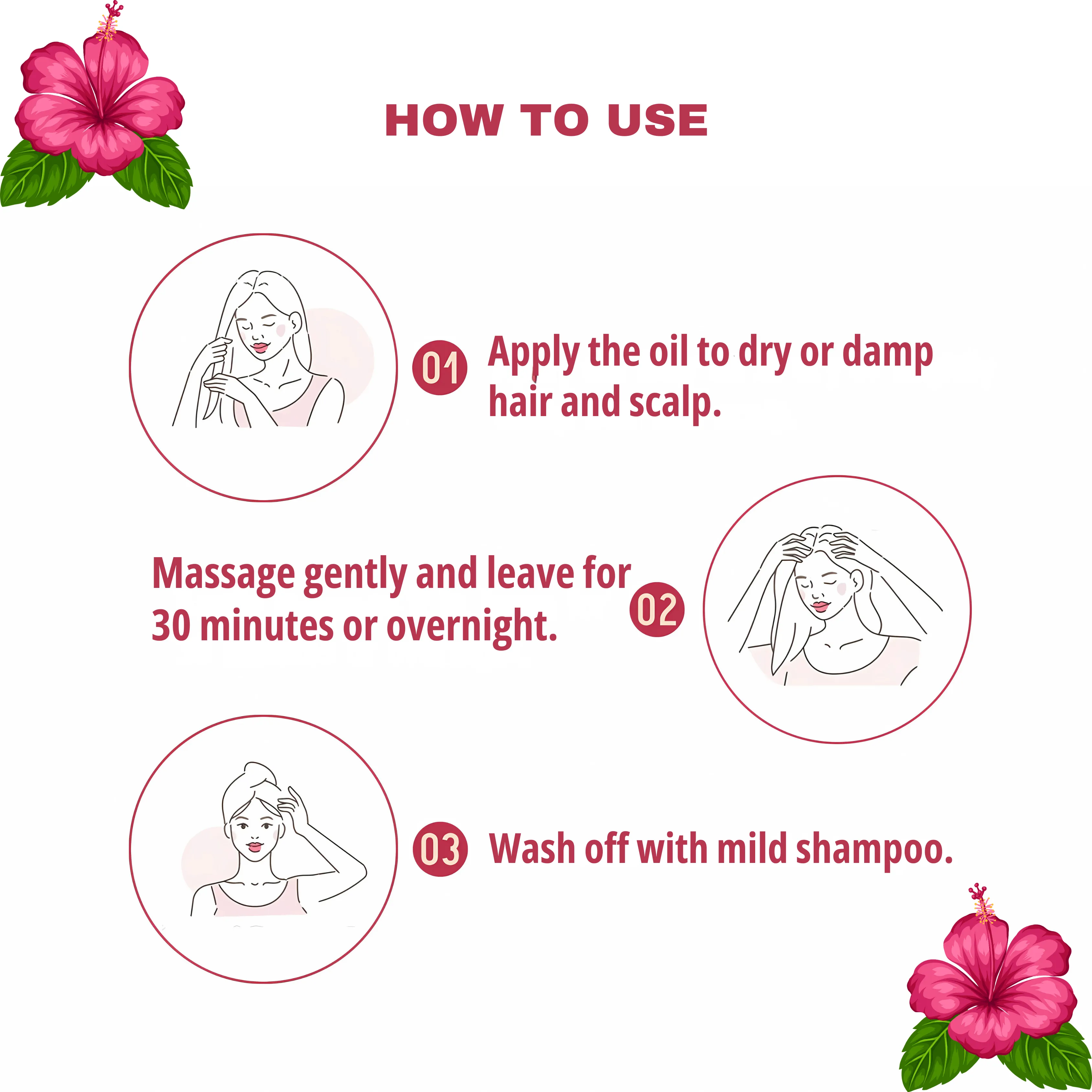 Hibiscus Herbal Hair Oil for Hair Growth & Conditioning - Image 5