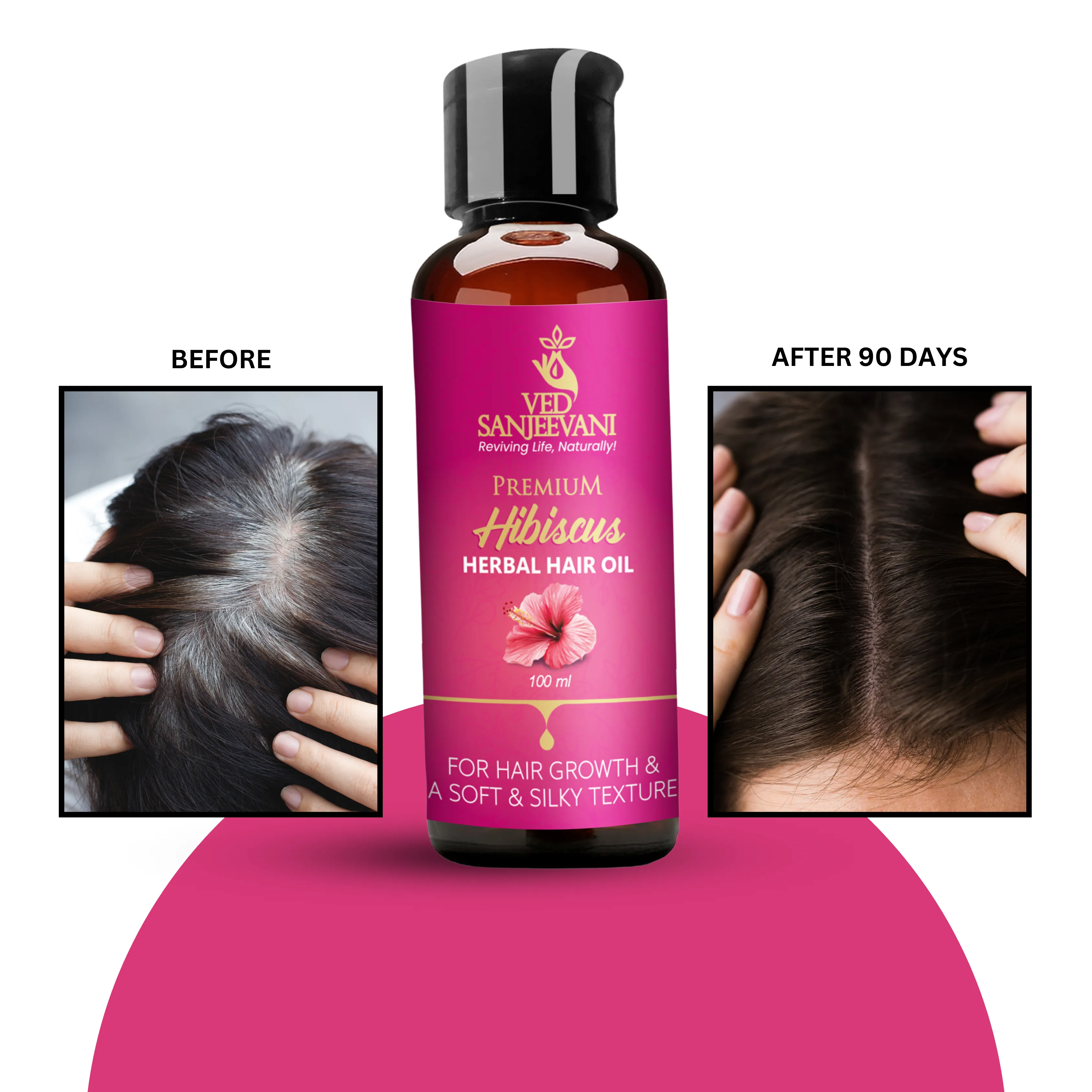 Hibiscus Herbal Hair Oil for Hair Growth & Conditioning - Image 7
