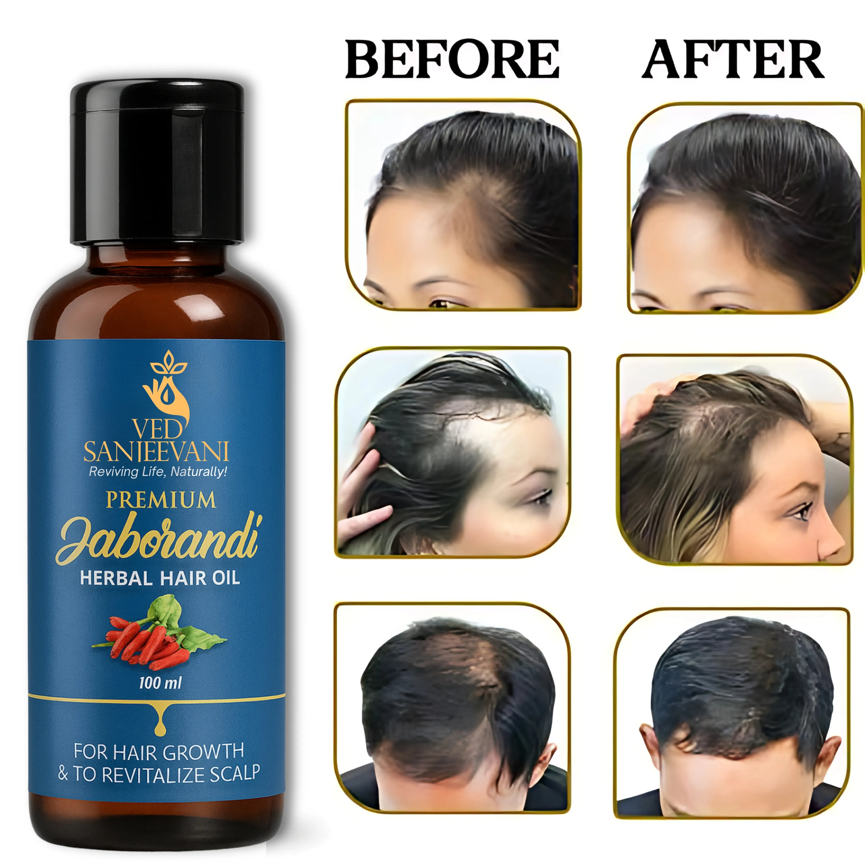 Premium Jaborandi Herbal Hair Oil –for Rapid Hair Growth - Image 3