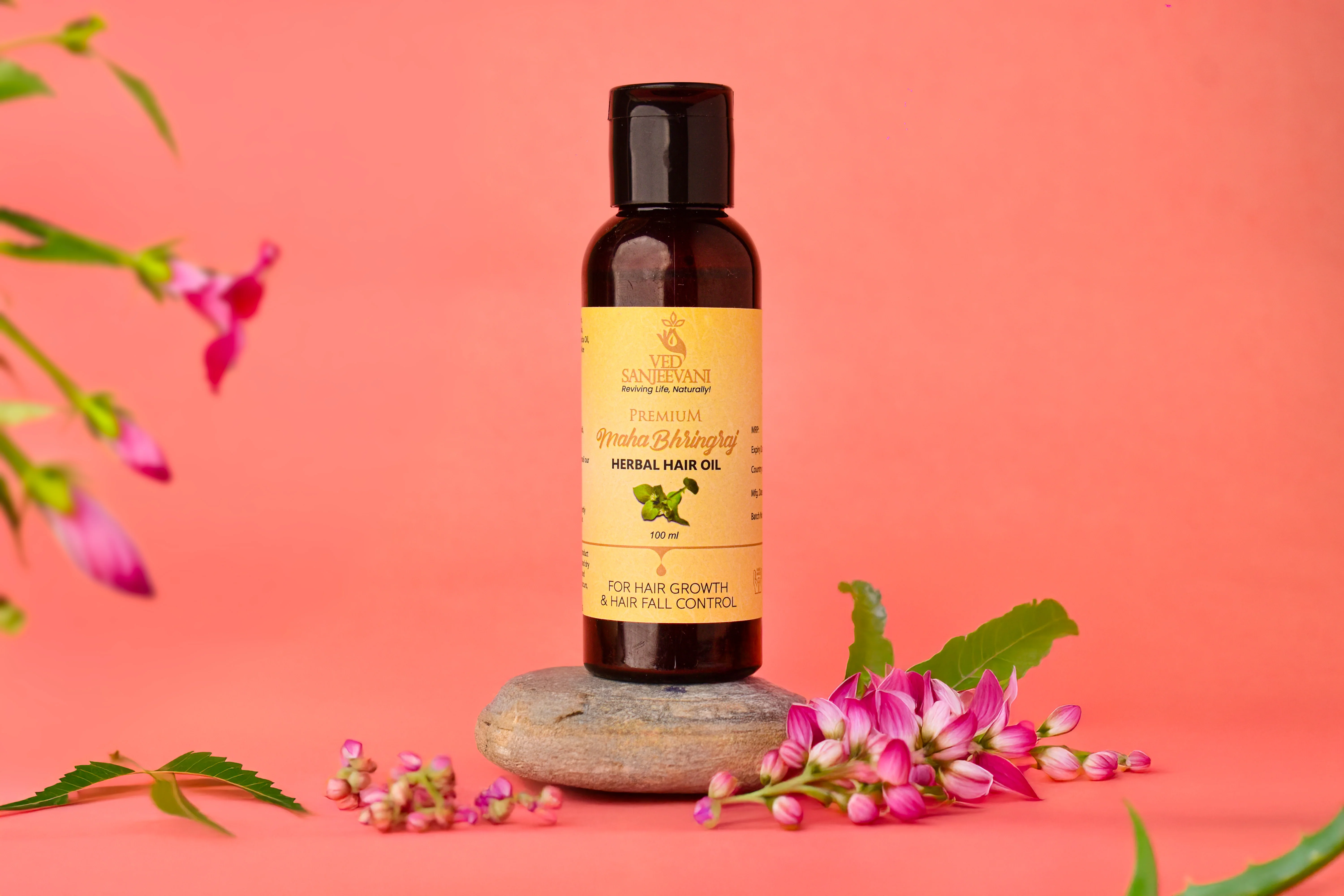 Maha Bhringraj Herbal Hair Oil – for Thicker, Stronger Locks - Image 8