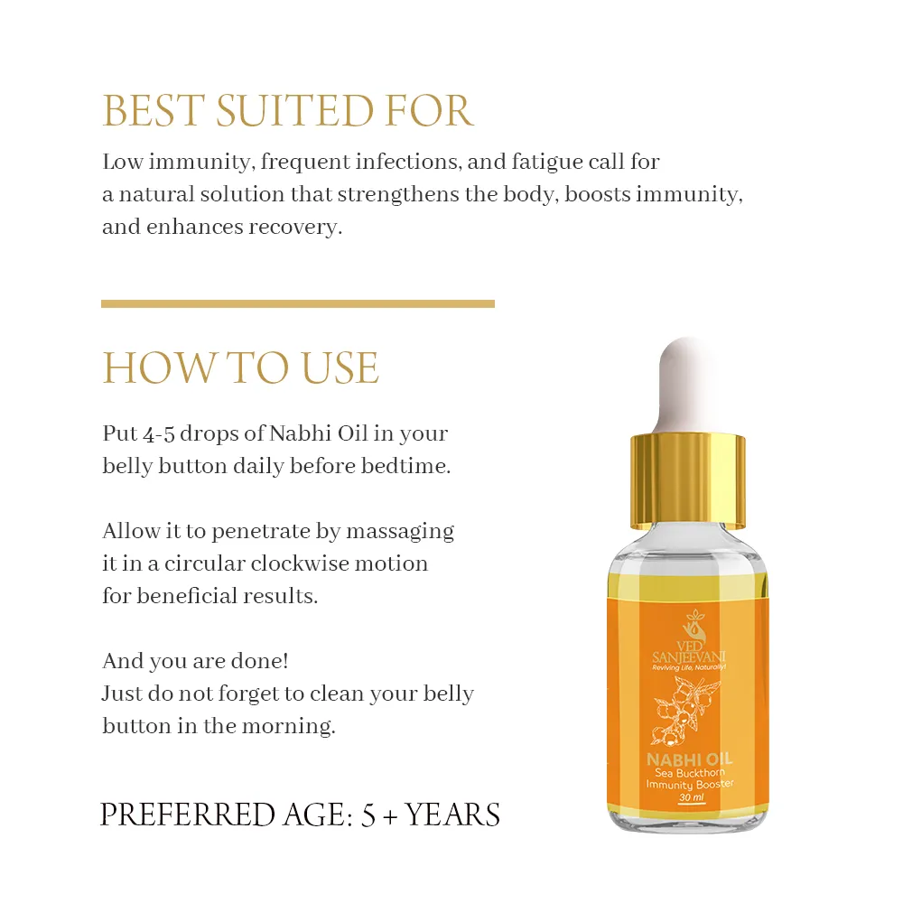 Sea Buckthorn Immunity Booster Nabhi Oil - Image 5